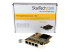 StarTech.com PCIe Gigabit-nätverkskortadapter med 4 portar - Vänster vinkel