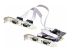StarTech.com 4-Port Serial PCIe Card, Quad-Port PCI Express to RS232/RS422/RS485 (DB9) Serial Card, Low-Profile Bracket Incl., 16C1050 UART, TAA-Compliant, For Windows/Linux, TAA Compliant - Vänster vinkel