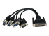 StarTech.com PCI express PCIe seriellt kombokort med 4 portar – 2x RS232 2x RS422/RS485 - Framsidan