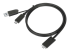 Targus - USB-kabeluppsättning - Höger vinkel