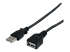 StarTech.com 3 m svart USB 2.0-förlängningskabel A till A – M/F - Närbild