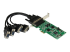 StarTech.com PCI express PCIe seriellt kombokort med 4 portar – 2x RS232 2x RS422/RS485 - Höger vinkel
