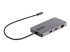 StarTech.com USB C-multiportadapter, dubbel HDMI-video, 4K 60 Hz, 2Pt 5 Gbps USB-A -hubb, 100 W strömförsörjning, GbE, SD/MicroSD, 30 cm kabel, resedocka, dockningsstation för bärbar dator - Tillbaka