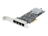 StarTech.com 4-Port 2.5Gbps NBASE-T PCIe Network Card, Intel I225-V Chip, Quad Port Computer Network Card, Multi-Gigabit NIC, PCI Express Server LAN Card, Desktop Ethernet Interface Card, PCI Express 2.0 (PR42GI-NETWORK-CARD) - Vänster vinkel