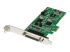 StarTech.com PCI express PCIe seriellt kombokort med 4 portar – 2x RS232 2x RS422/RS485 - Vänster vinkel